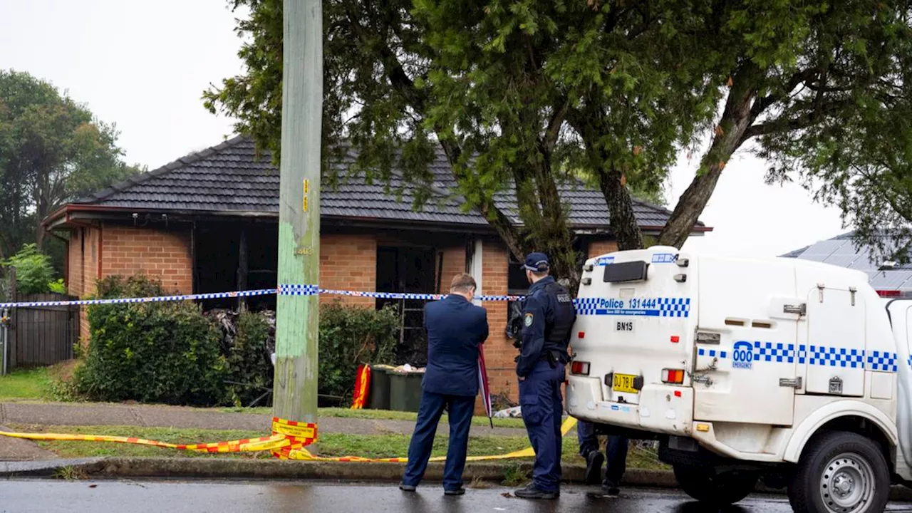 Man charged with murder after house fire kills three children in Lalor Park