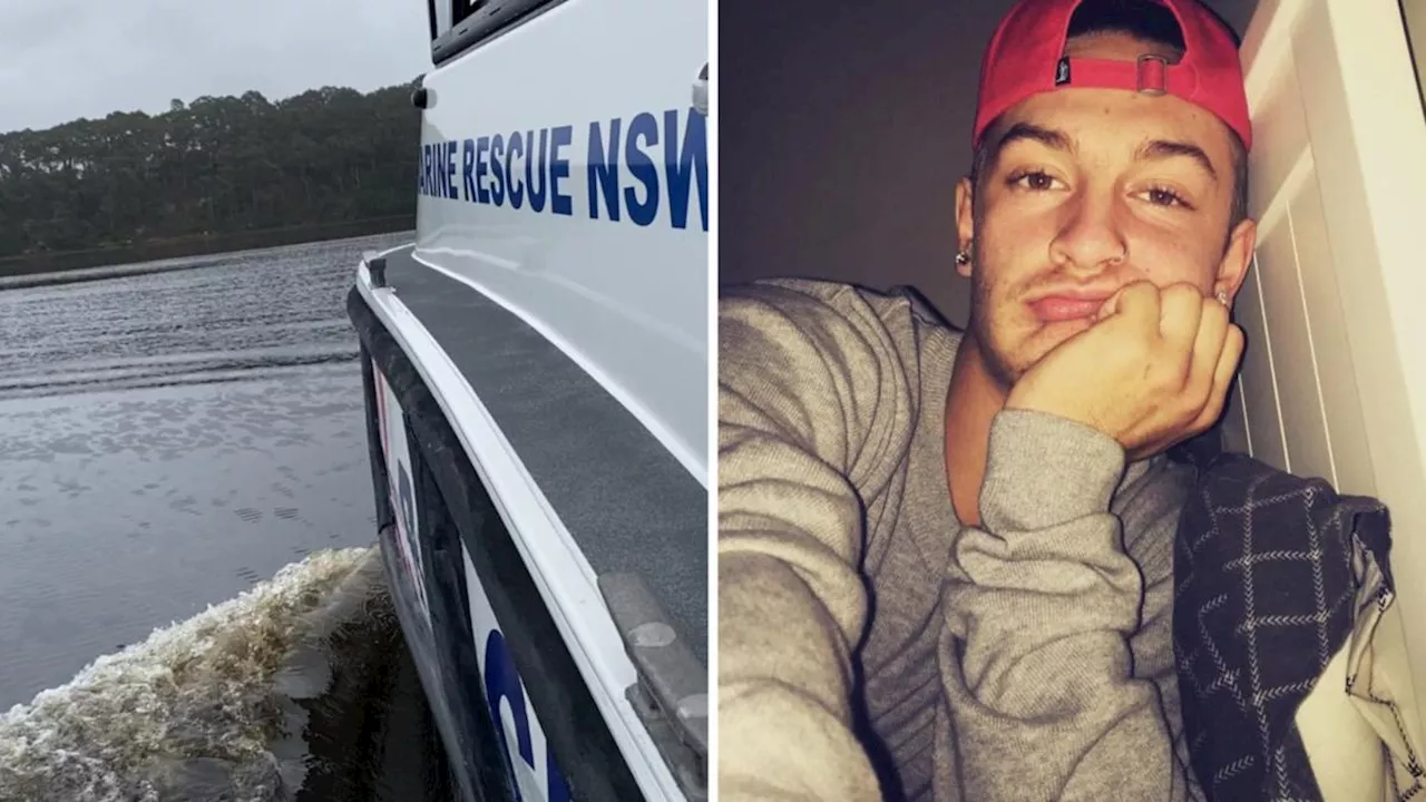 Update in search for young fisherman missing after boat capsizes on Lake Macquarie, Swansea