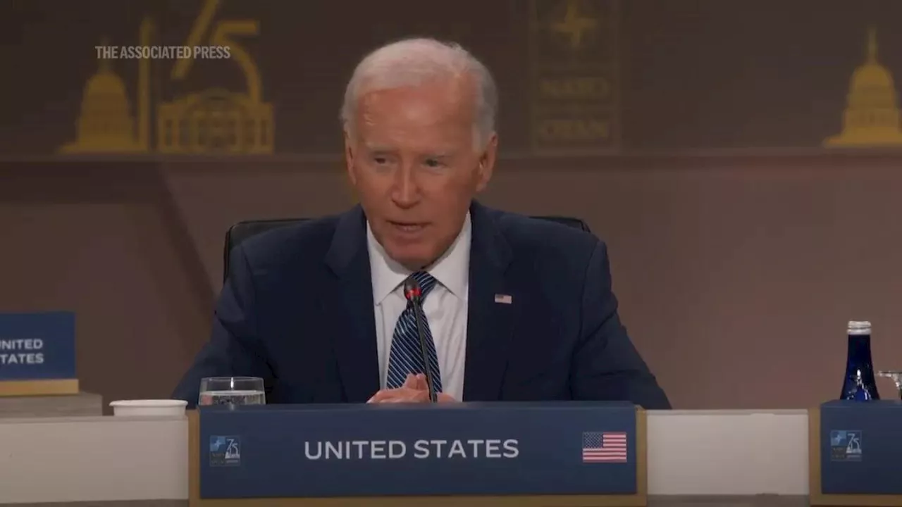 Biden vows 'We can and will defend every inch of NATO territory' at first summit working session