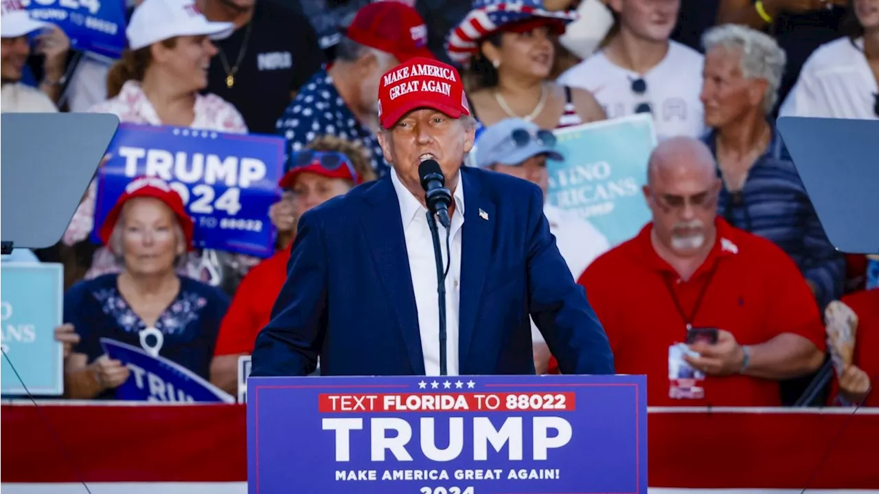 Trump takes aim at Kamala Harris and teases Marco Rubio at Florida rally