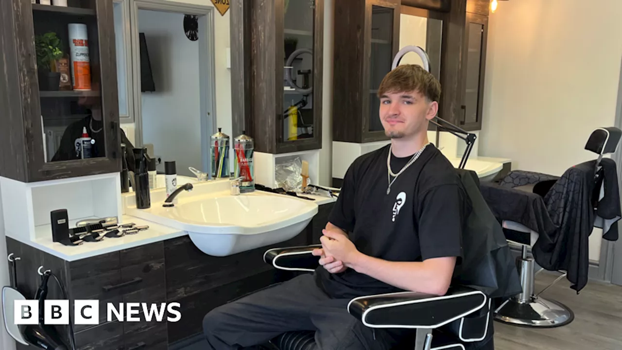 Much Wenlock barber shop dream come trues for Harry, 18