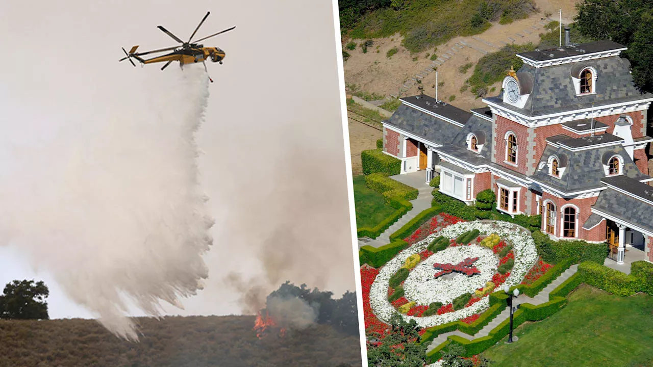 Michael Jackson (†50): Feuer erreicht seine Neverland-Ranch!