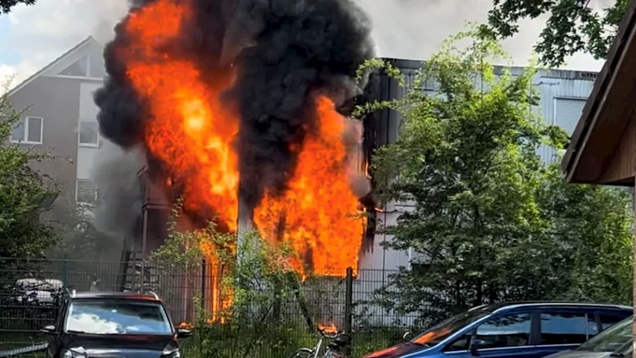 Nach Feuer im Asylheim in Niedersachsen: Polizist auf Intensivstation