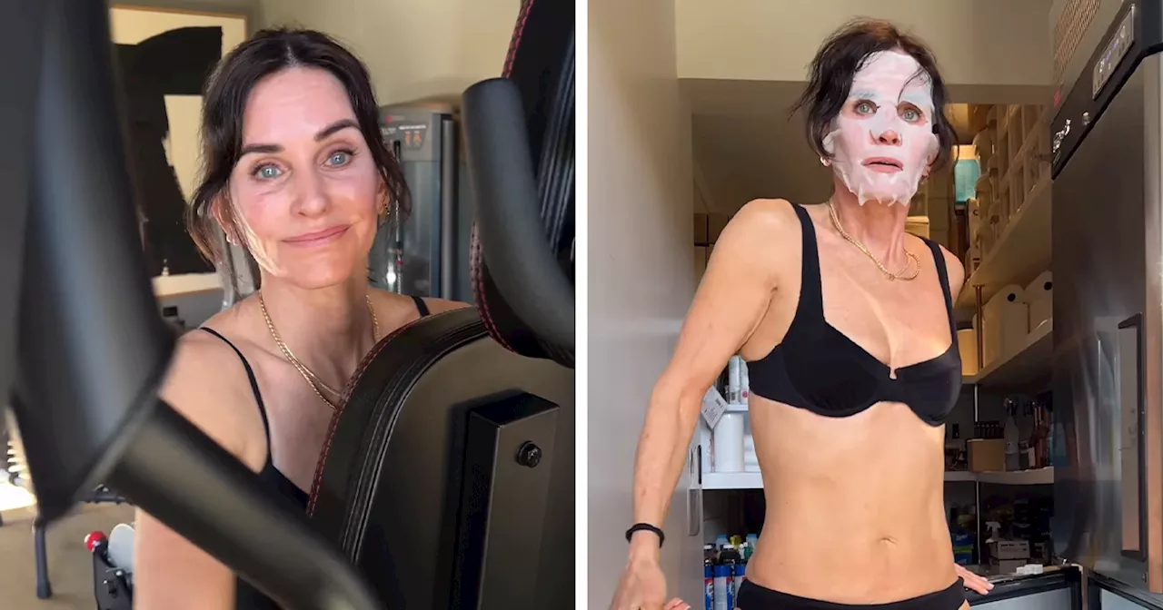 60-Year-Old Courteney Cox Hilariously Demonstrates How She Stays Fit With “Cryotherapy”