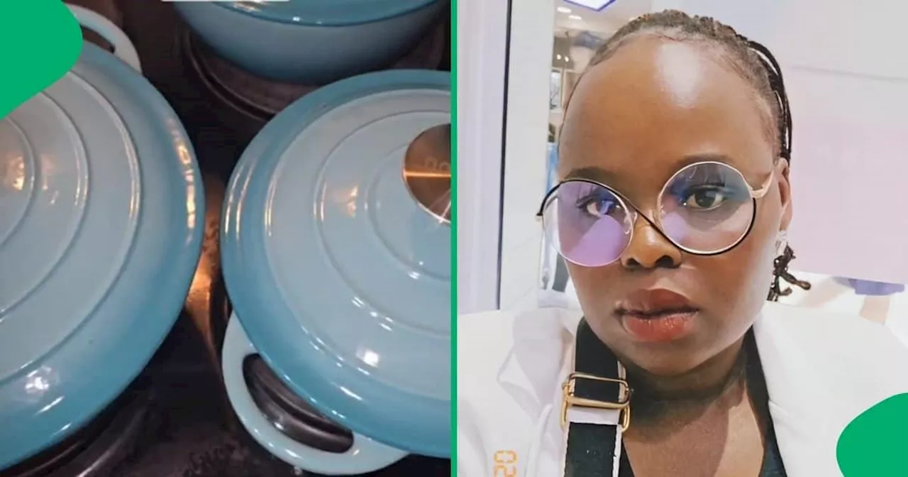 'The Best Pots Shame': Mzansi Woman Cooks Mogudu in Stunning Cast Iron Pots From Takealot