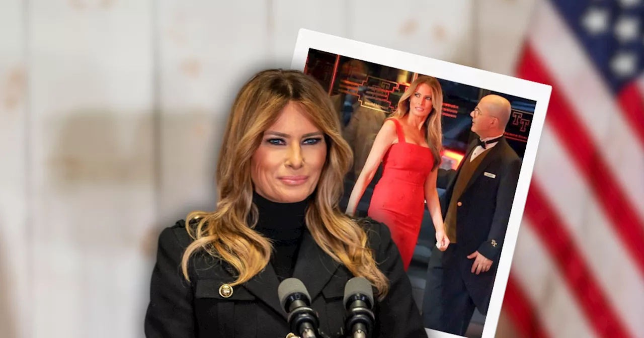 Melania Trump: Comeback im knallroten Kleid – aber ohne Donald Trump