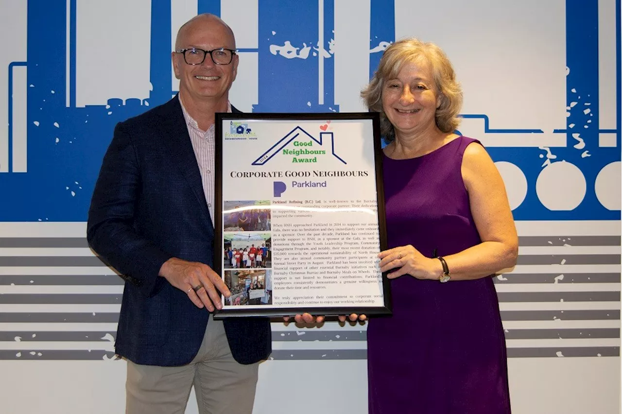 Refinery recognized for $45K donation to Burnaby Neighbourhood House