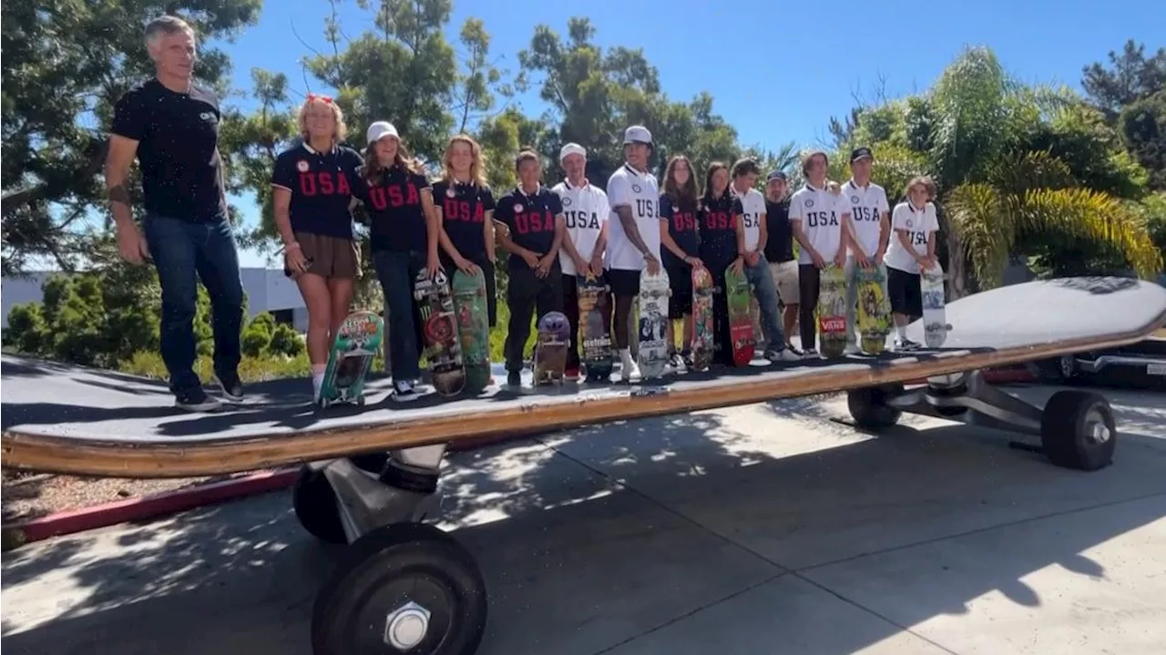 San Diego stars on 2024 USA Olympic Skateboarding Team