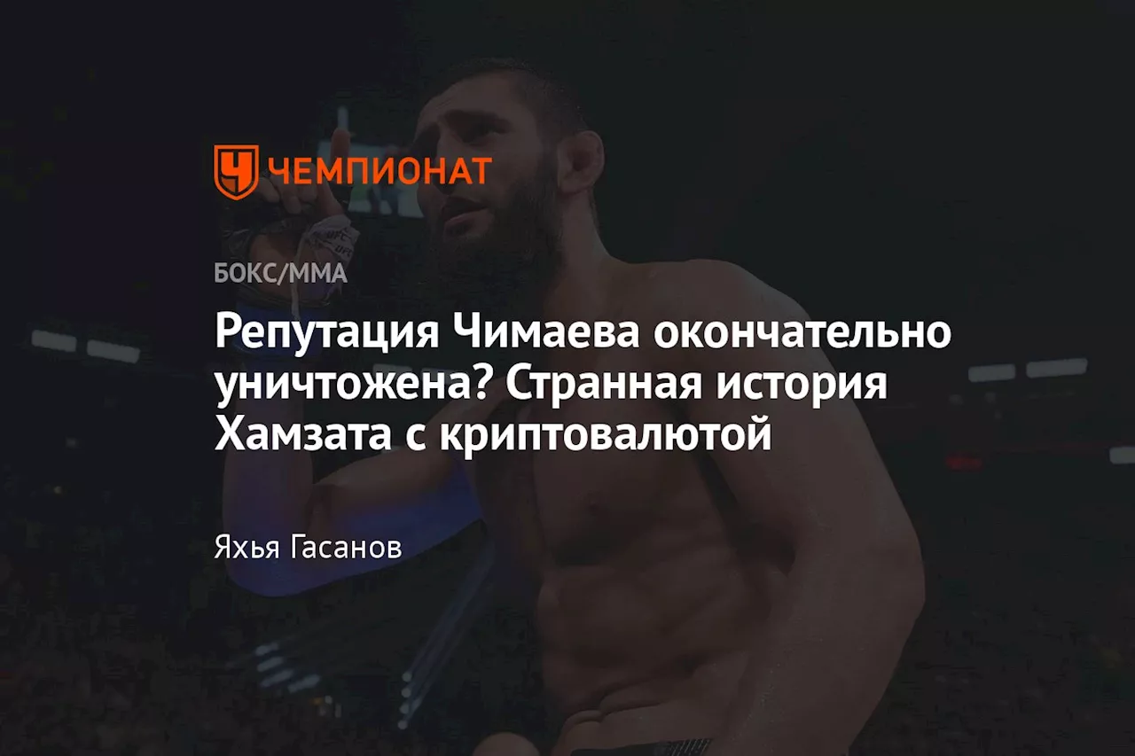 Репутация Чимаева окончательно уничтожена? Странная история Хамзата с криптовалютой