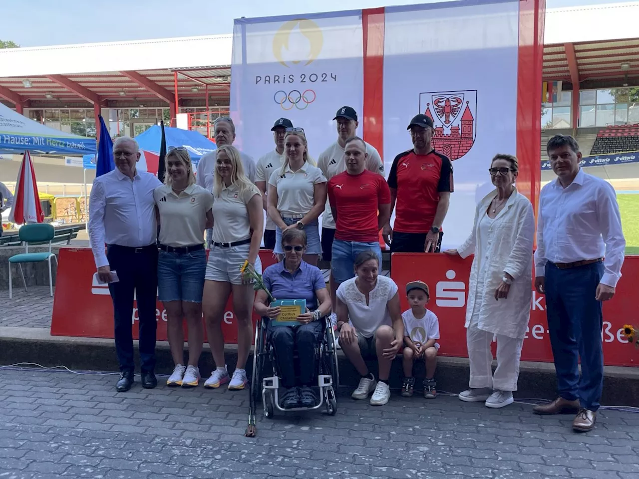 #Cottbus/Chóśebuz: Verabschiedung Olympia/Paralympics