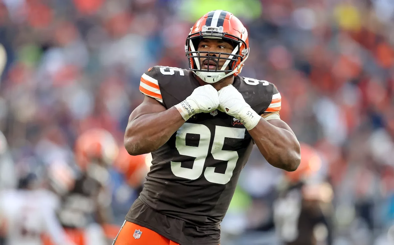 See where Browns edge rusher Myles Garrett ranks in a survey of coaches, executives and scouts