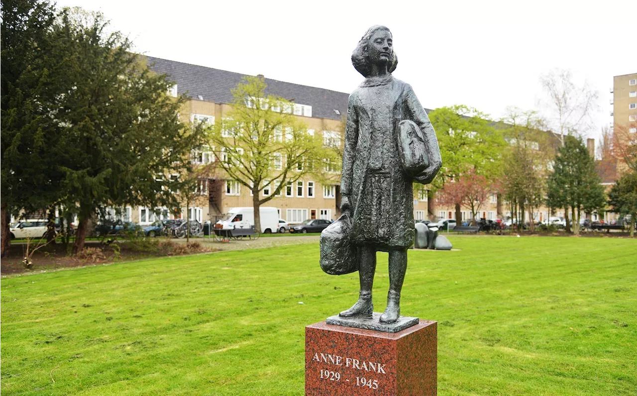 Monumento a Anne Frank é pichado com “Gaza” em Amsterdã