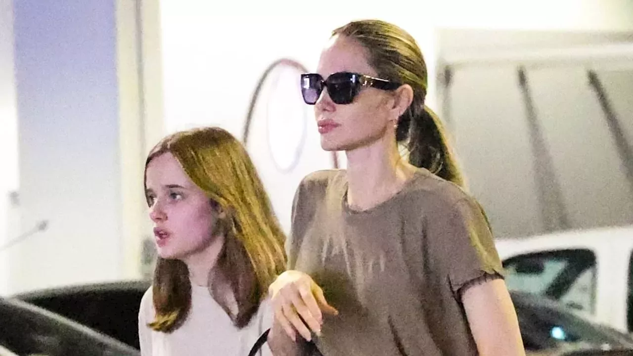 Angelina Jolie is effortlessly chic while out with daughter Vivienne, 15, in LA