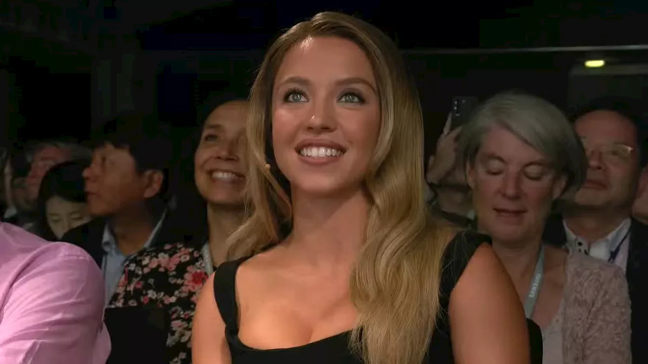 Sydney Sweeney cringes when shown an AI-generated image of herself