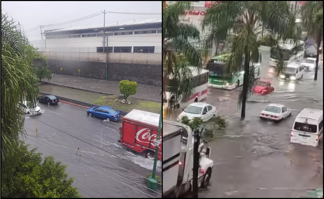 Cuernavaca y gran parte de Morelos amanecen con inundaciones en avenidas principales