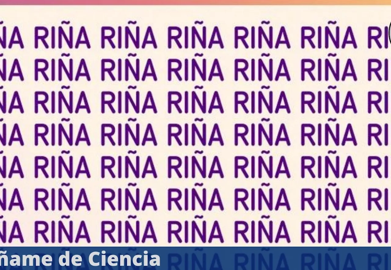 Acertijo visual PRO: ¿Serás capaz de encontrar la palabra “NIÑA” entre “RIÑA” en tiempo récord?
