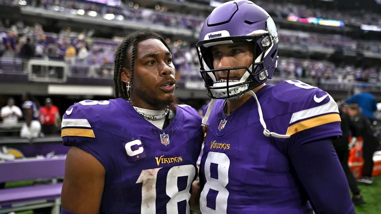 Justin Jefferson 'not mad at' Kirk Cousins for leaving Vikings