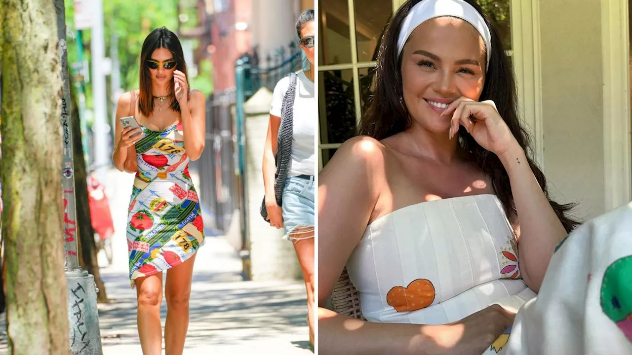 Emily Ratajkowski And Selena Gomez Just Wore This Summer’s Fruity Dress Trend