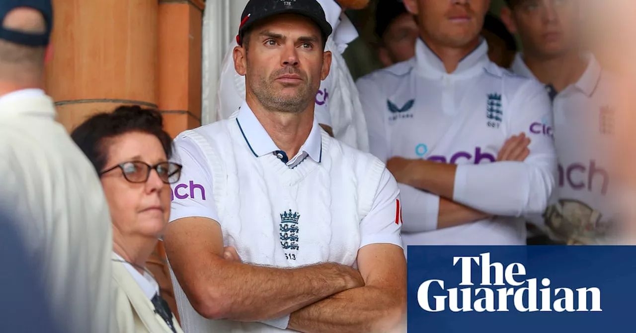 Jimmy Anderson the wallflower at his own party but late wicket brings cheer