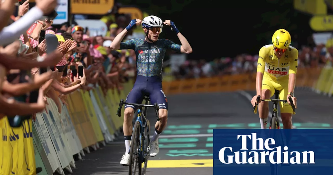 Jonas Vingegaard pips Tadej Pogačar on stage 11 to ignite Tour de France title race