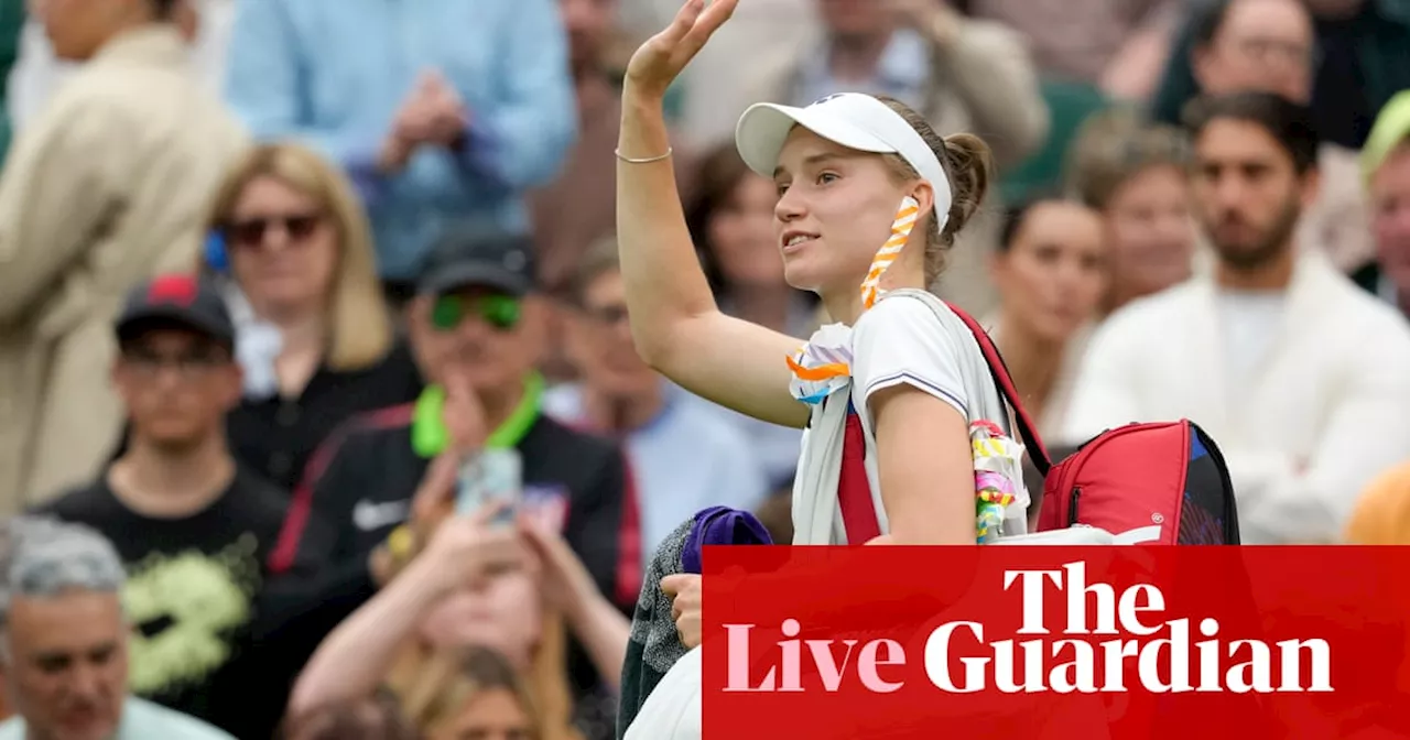 Wimbledon 2024: Ostapenko v Krejcikova, Rybakina v Svitolina, De Minaur v Djokovic in quarter-finals