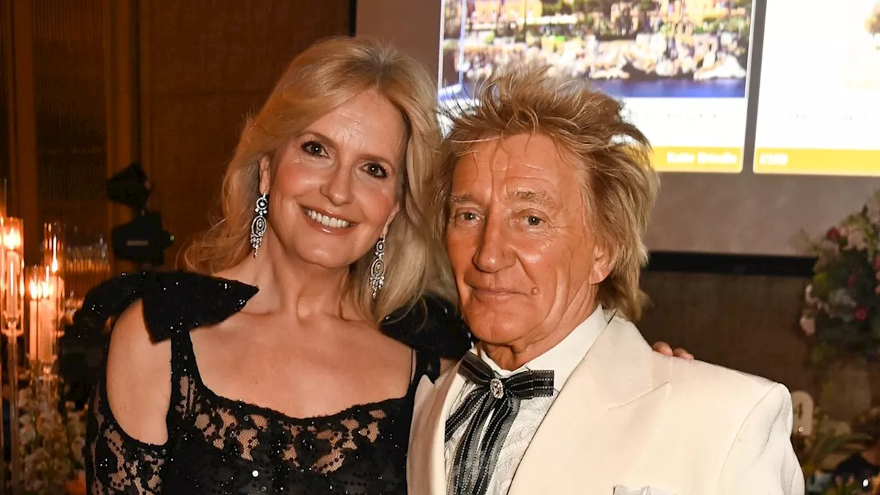 Penny Lancaster dances in gorgeous billowing dress on sun-soaked trip with Rod Stewart