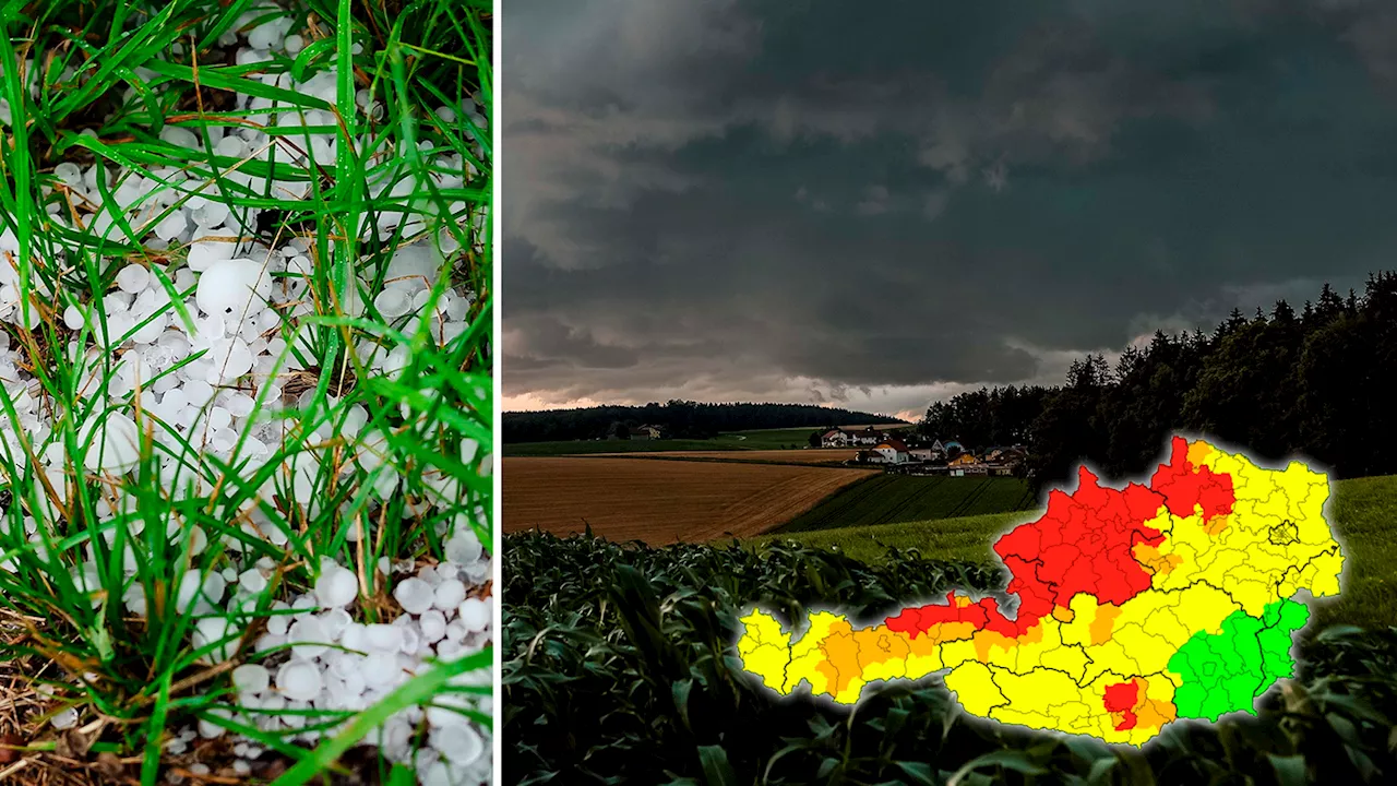 Erste Fotos: Riesige Unwetter-Front trifft Österreich