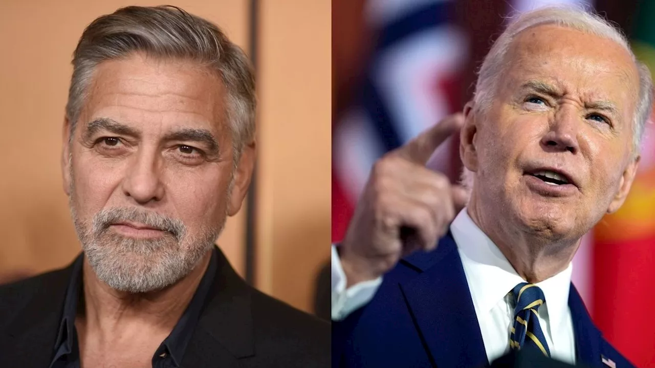 George Clooney calls on Democrats to replace Biden as presidential nominee