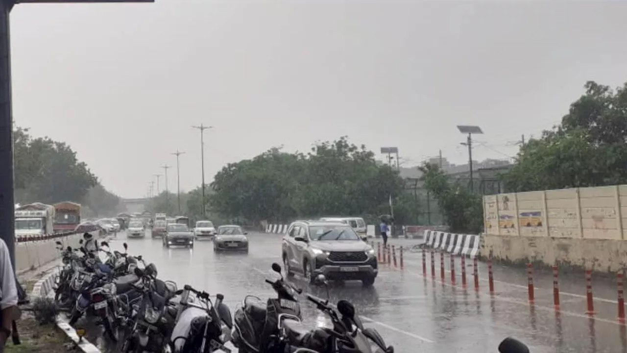 Rain Updates: दिल्ली-नोएडा और गाजियाबाद में झमाझम बारिश, लोगों को गर्मी से मिली राहत; आसमान में छाए काले बादल