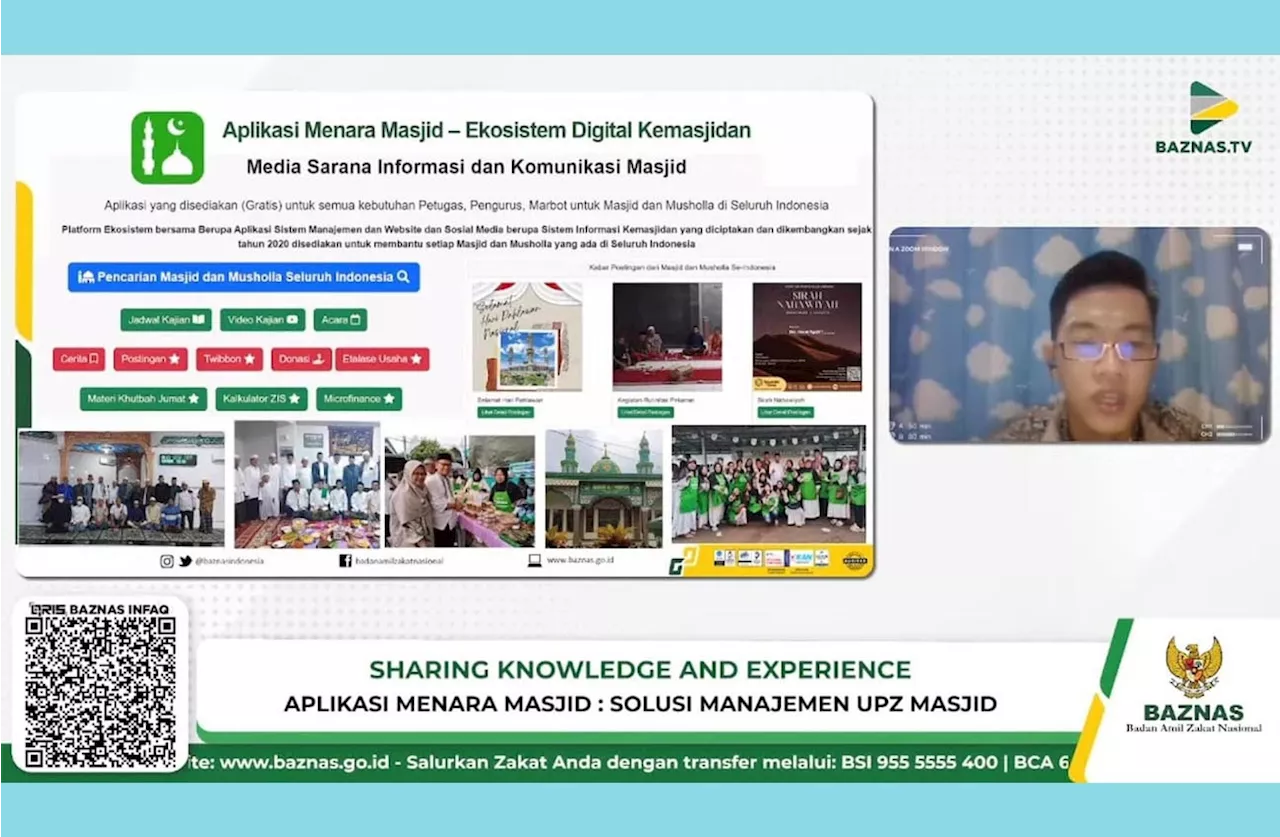 Aplikasi Menara Masjid BAZNAS Jadi Solusi Digitalisasi Pengelolaan UPZ Masjid