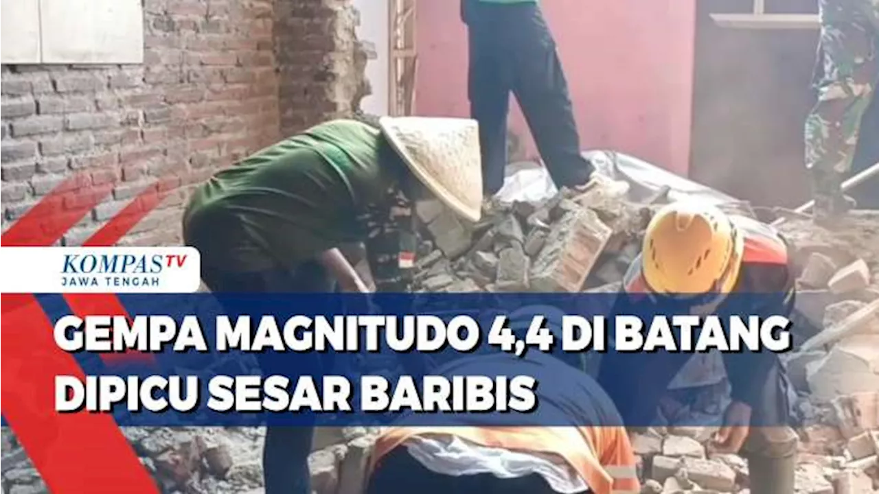 Gempa Magnitudo 4,4 di Batang Dipicu Sesar Baribis