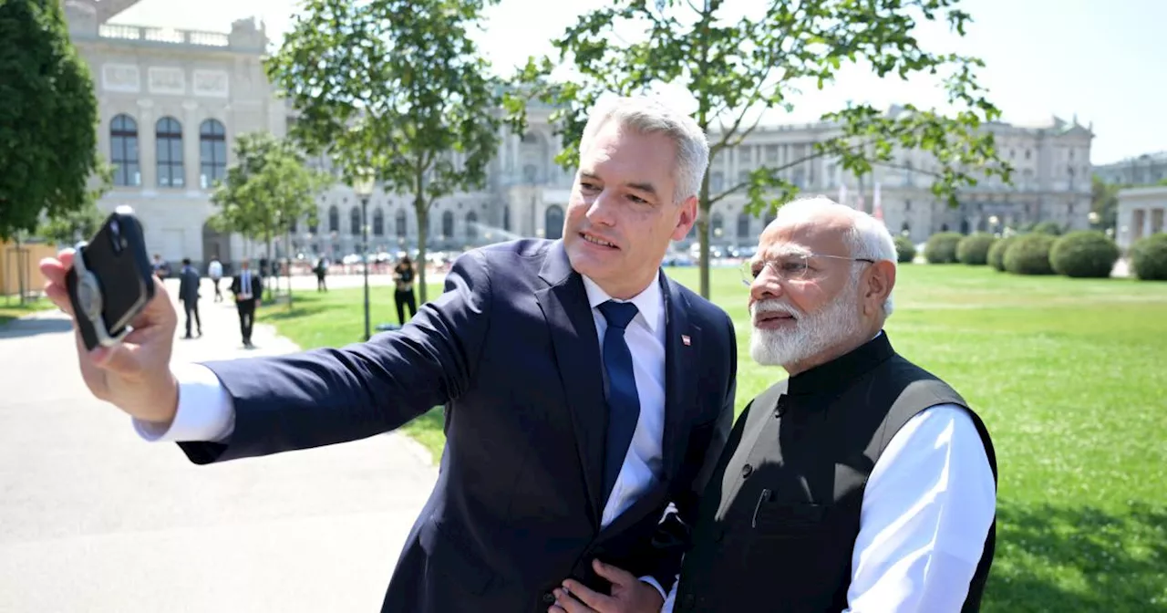 Wien rollte Indiens Premier Modi den Roten Teppich aus