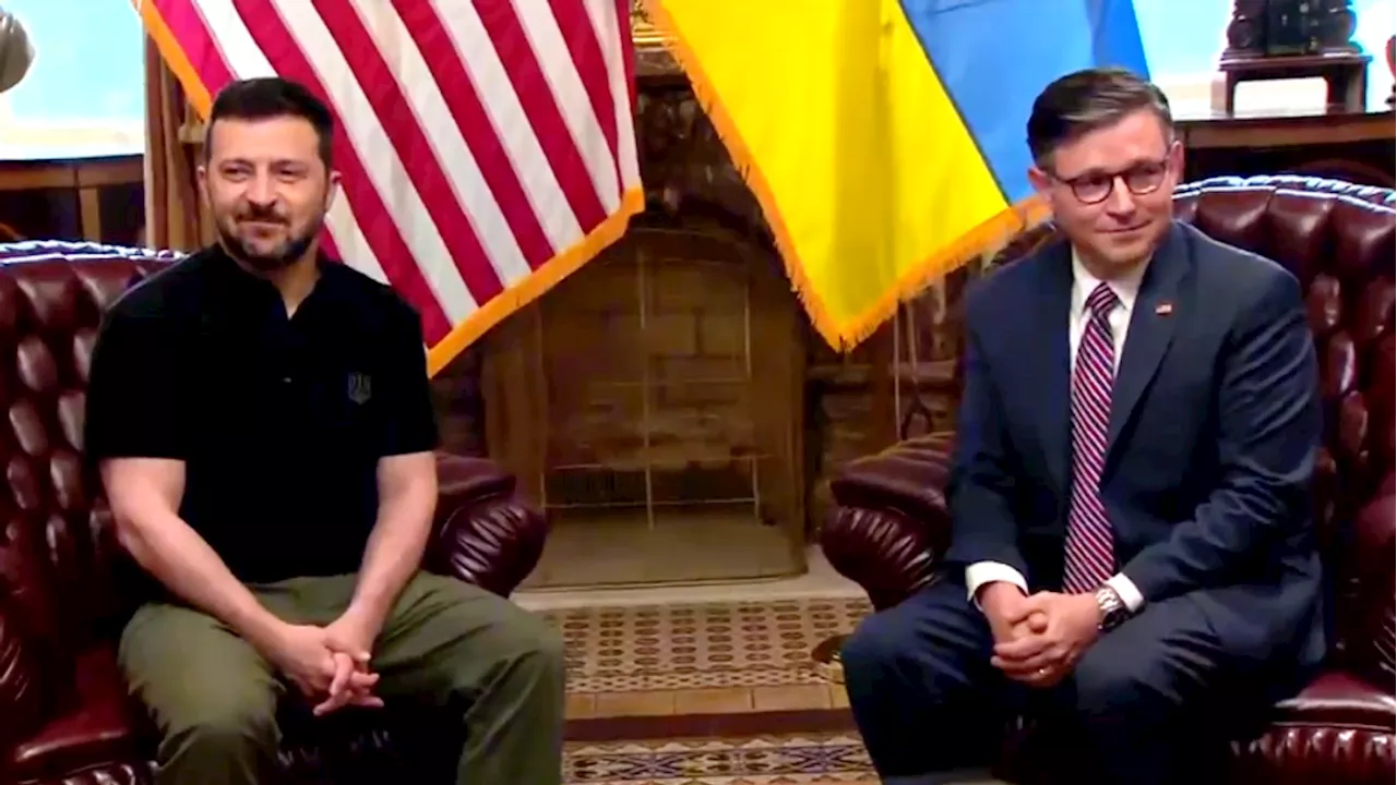 House Speaker discusses U.S. aid with Ukrainian President amid NATO Summit in D.C.