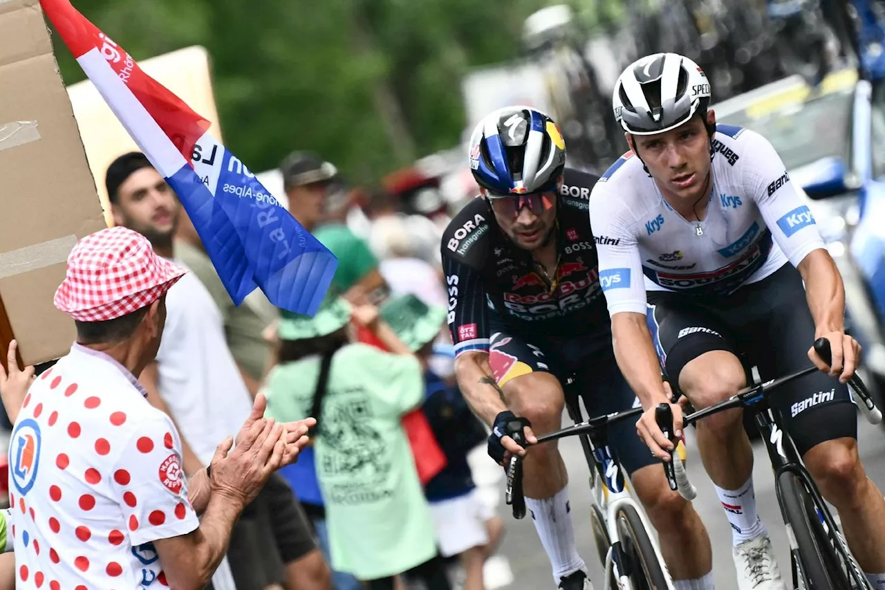 Tour de France: Evenepoel-Roglic, duel pour une place au soleil