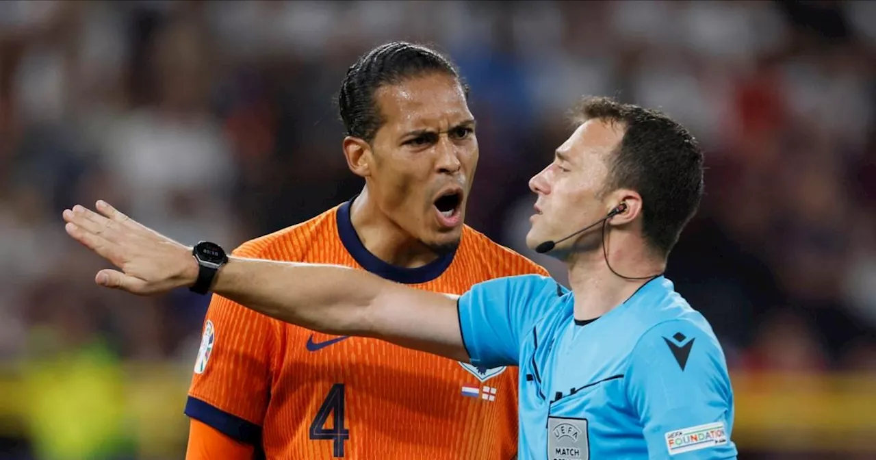 Virgil van Dijk slams referee reaction after England beat Netherlands at Euro 2024