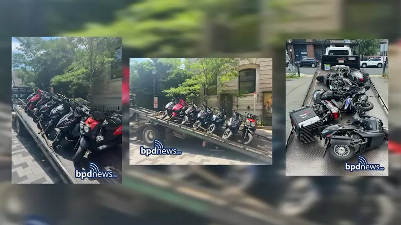 Boston police seize 13 mopeds and arrest 3 amid complaints in Back Bay