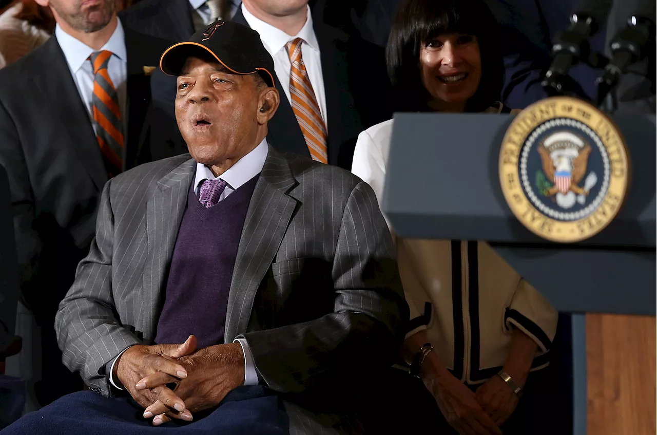 A Former U.S. President Spoke For 15 Minutes At Willie Mays' Celebration of Life