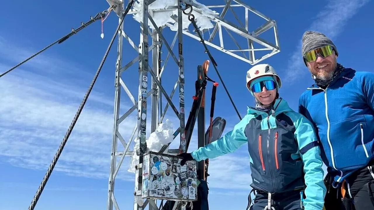 Asma-Chefin mit Ex-Skistar Hermann Maier am Dachstein