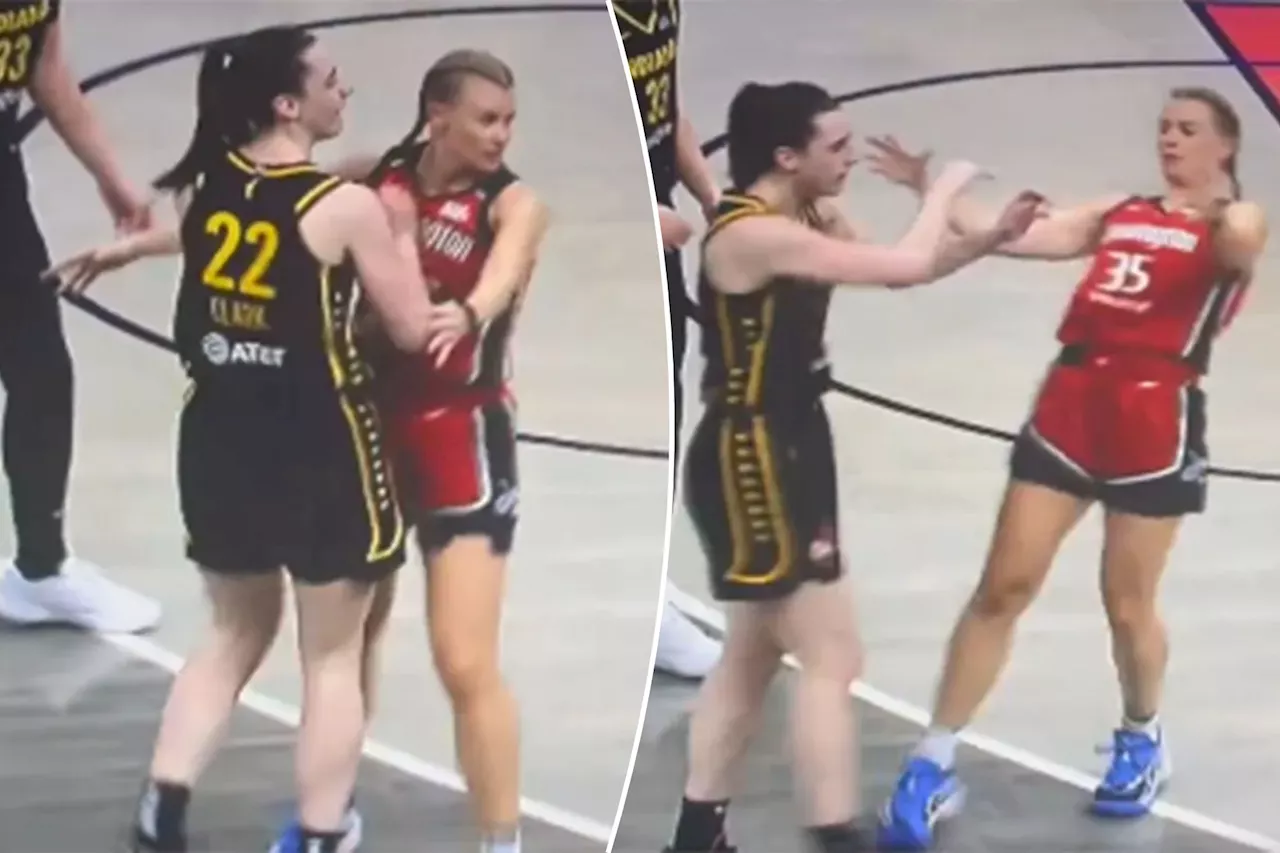 Caitlin Clark shoves Julie Vanloo, takes refs to task in chippy Fever loss to Mystics