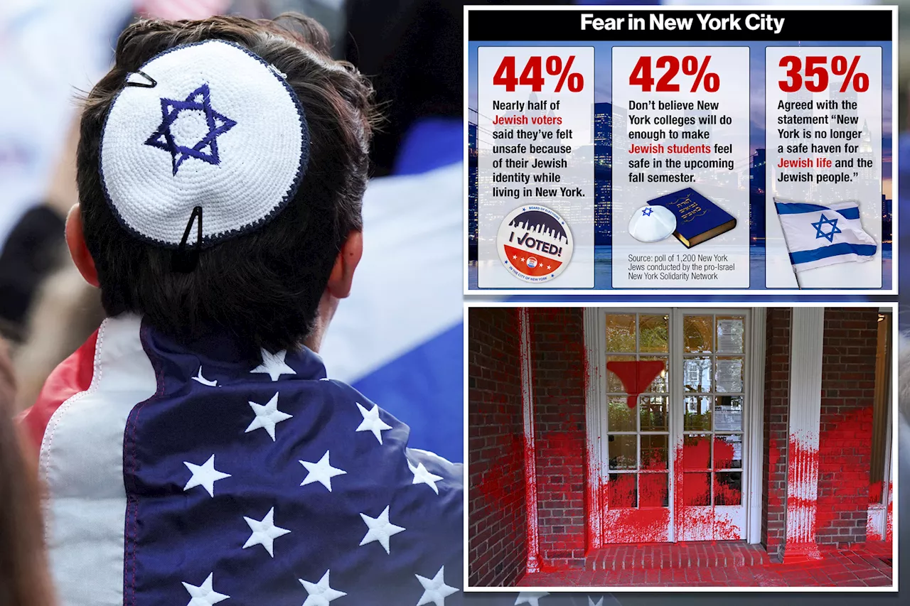 Nearly half of Jewish voters believe NY is unsafe for them, shocking poll finds