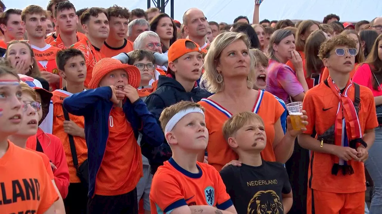 Grote teleurstelling bij Brabantse supporters na het verlies van Oranje