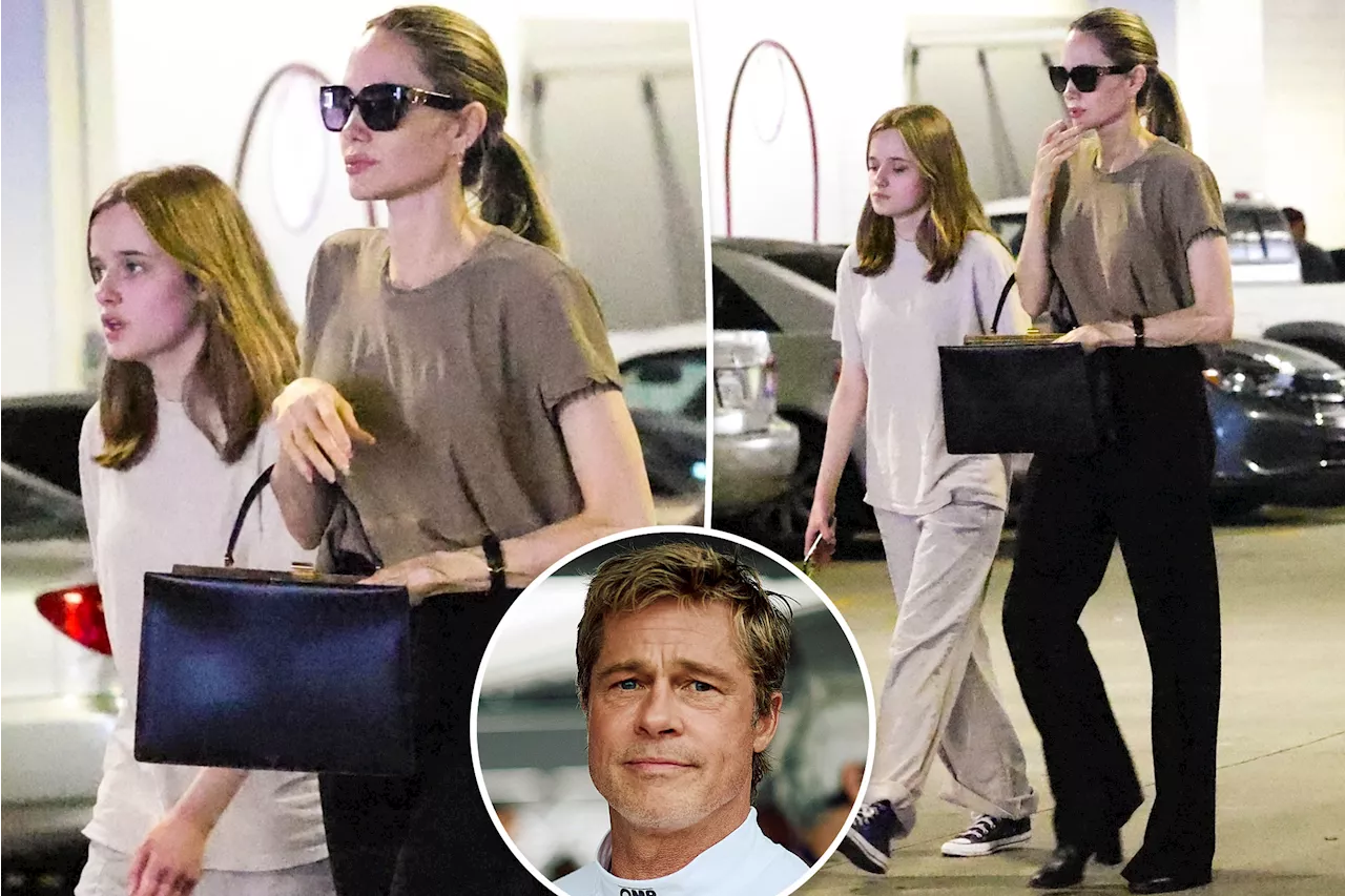 Angelina Jolie goes shopping with daughter Vivienne after teen drops Brad Pitt's last name