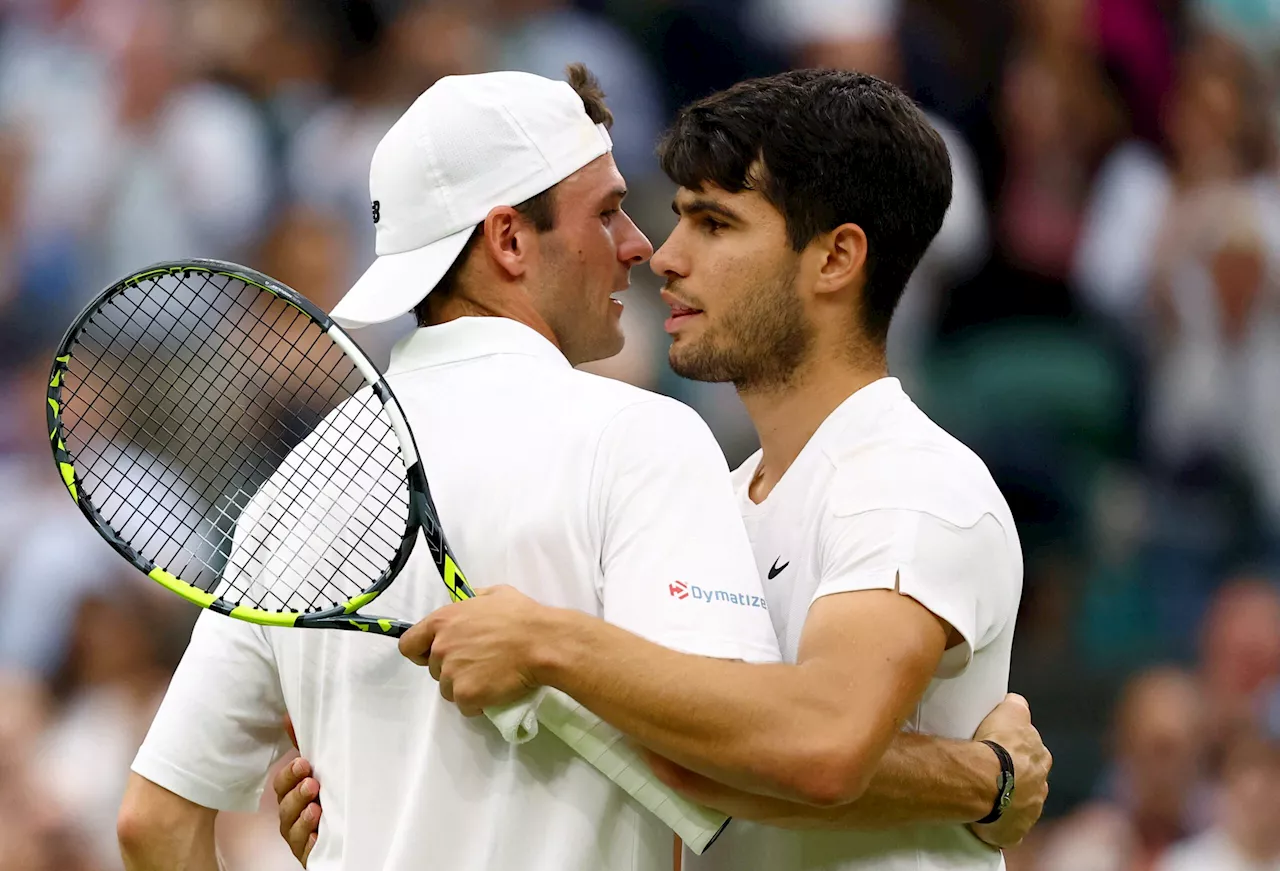 Alcaraz douses Paul fireworks to reach Wimbledon semifinals