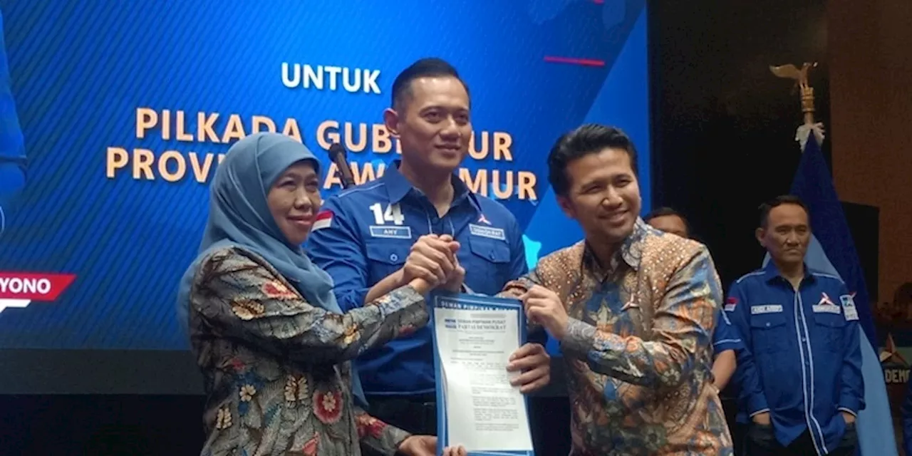 Demokrat Resmi Dukung Khofifah-Emil di Pilgub Jatim