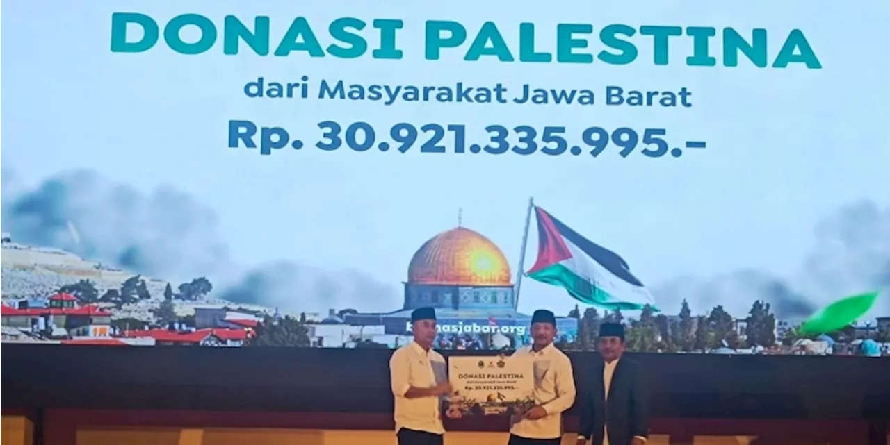 Masyarakat Jabar Infak Kemanusiaan Palestina Rp30 M