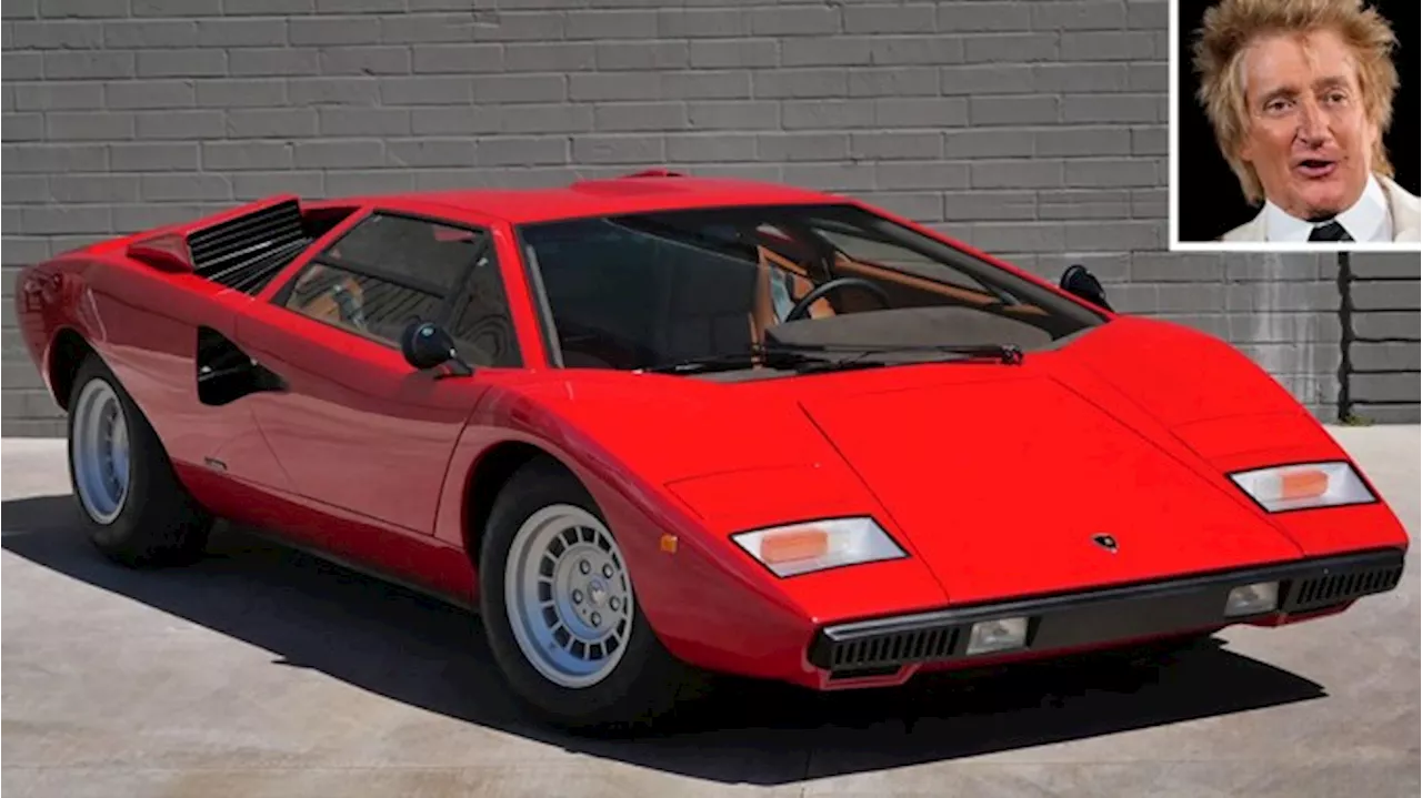 A Lamborghini Countach Once Owned By Rod Stewart Is up for Auction