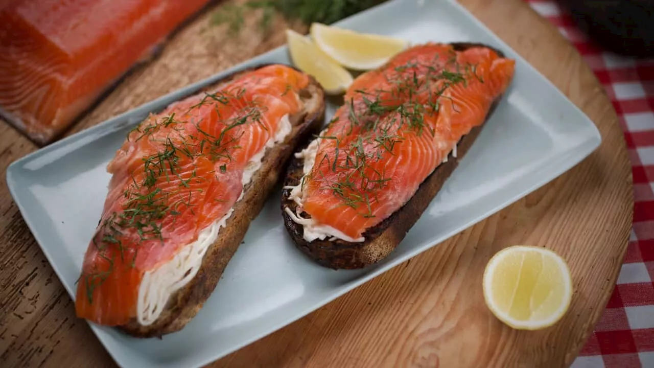 Gravlax de truite with celeriac rémoulade