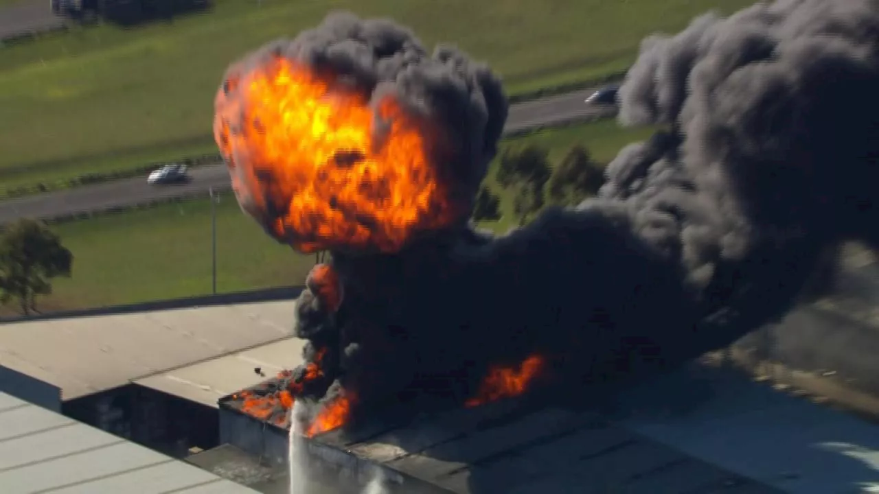 WATCH LIVE: Firefighters at scene of massive factory fire after ‘large chemical explosion’