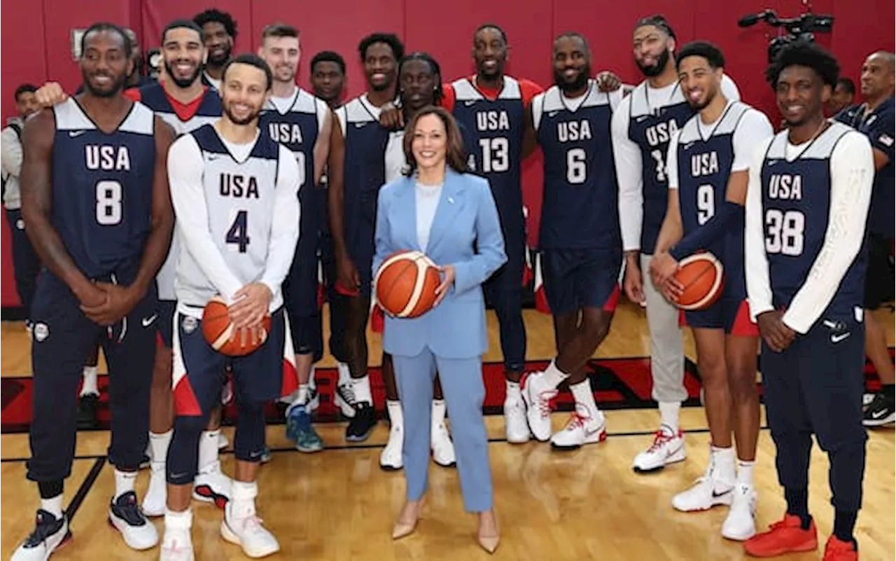 NBA, Kamala Harris a Las Vegas con un messaggio per Team USA: 'Vincere'