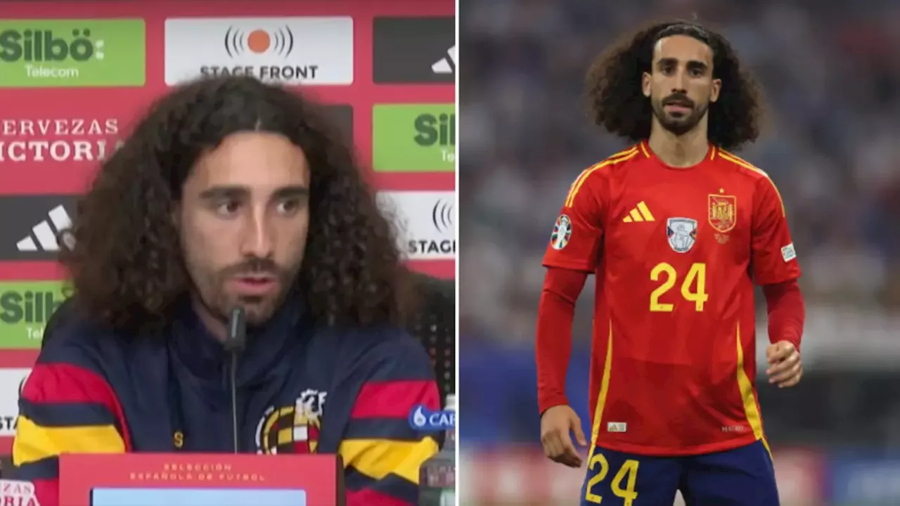 Marc Cucurella responds after being relentlessly booed by fans in Spain's win over France